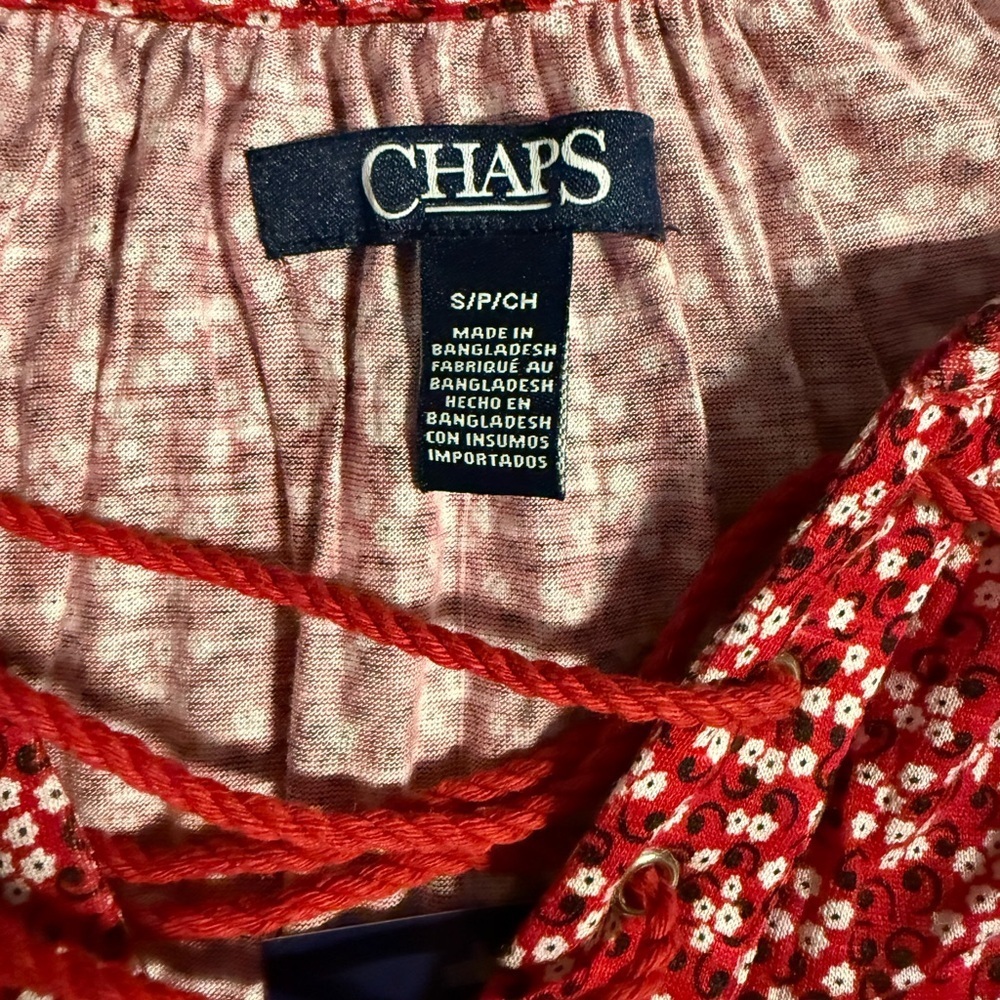 Chaps floral pattern top - Picture 3 of 6